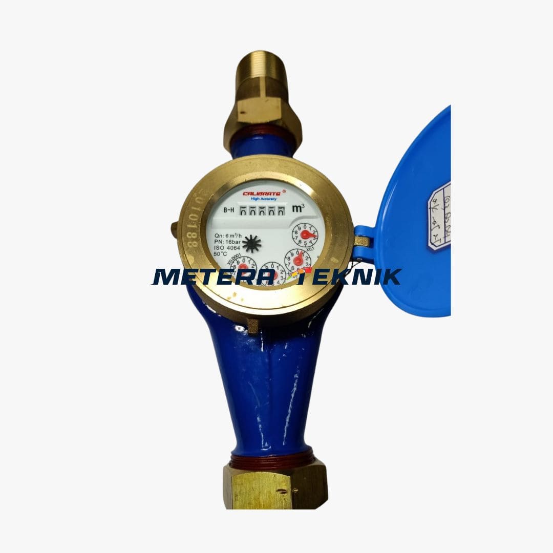 Water Meter Multi Jet Brass Merk Calibrate Size 1.5 Inch