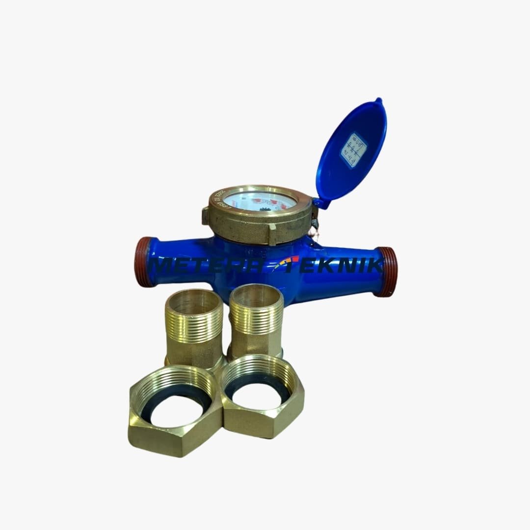 Jual Water Meter Multi Jet Brass Merk Calibrate Size 1 1/4 Inch  - view 3